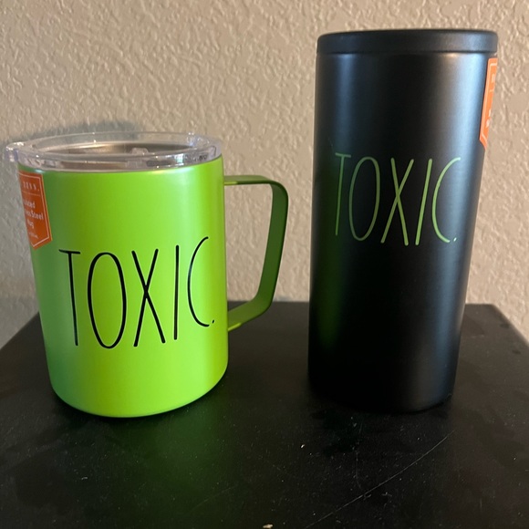 Rae Dunn Kitchen Rae Dunn Toxic Insulated Mug And Slim Can Cooler Poshmark